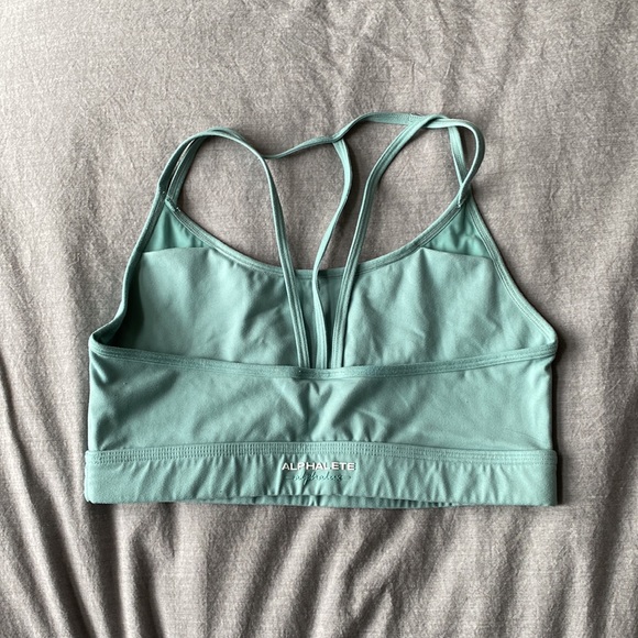 Alphalete Trinity Bra in teal, Size L - Picture 2 of 3